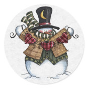 Christmas Envelope Sealer sticker