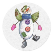 Christmas Envelope Sealer sticker