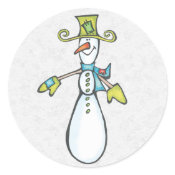 Christmas Envelope Sealer sticker