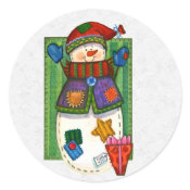 Christmas Envelope Sealer sticker