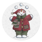 Christmas Envelope Sealer sticker