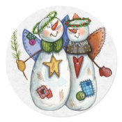 Christmas Envelope Sealer sticker
