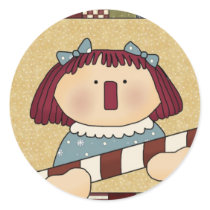 Christmas Envelope Seals: Simple Joys Annie Stickers