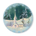 CHRISTMAS EVE CHURCH by SHARON SHARPE magnets by sharonsharpe CHRISTMAS EVE CHURCH by SHARON SHARPE magnets