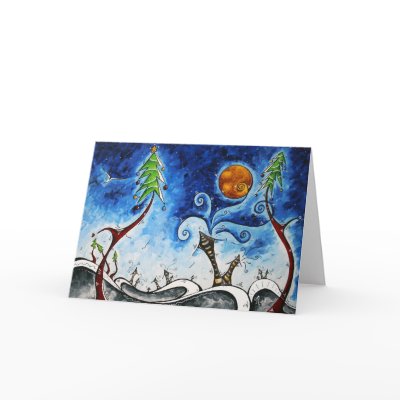 Christmas Eve Original Art Greeting Card Design card