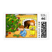 Christmas Eve Postage Stamp