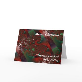Christmas Eve Reel Irish Music Xmas Greeting Card card