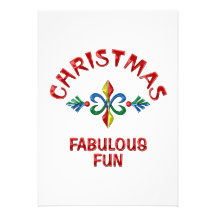 Christmas Fabulous Fun Personalized Announcements