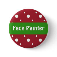 Christmas 'Face Painter' Identification button