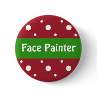 Christmas 'Face Painter' Identification button