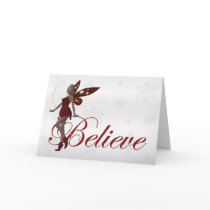 Christmas Faerie Believe 3 - Holiday Greeting Card by mrssocolov4 Christmas Faerie Believe 3 - Holiday Greeting Card
