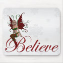 Christmas Faerie Believe Design 1 Fantasy Mousepad by mrssocolov4 Christmas Faerie Believe Design 1 Fantasy Mousepad