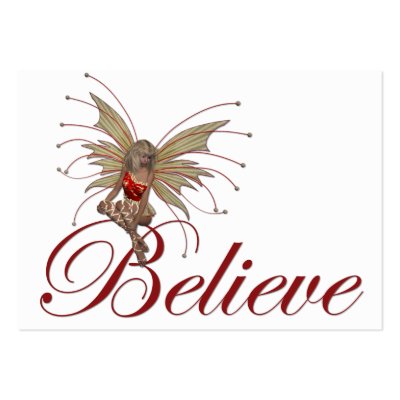 Christmas Faerie Believe Design 2 - Gift Tags Business Card Template by mrssocolov4
