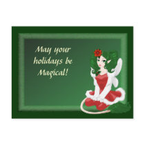 Christmas Faerie Postcard by Customizables Christmas Faerie Postcard