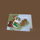 Christmas Faery and Squirrel Card cards