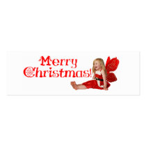 Christmas Fairy Bookmark business cards