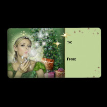 Christmas Fairy Gift Tag labels