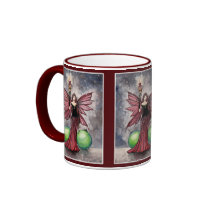 Christmas Fairy Mug by Molly Harrison by robmolily Christmas Fairy Mug by Molly Harrison