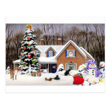 Christmas Family Fun Post Card