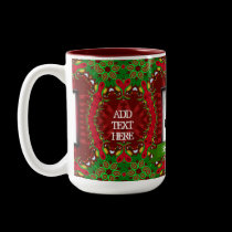 Christmas Family Holidays Custom Photo Mug mugs
