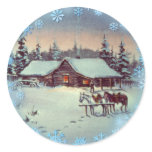 CHRISTMAS FARM by SHARON SHARPE stickers