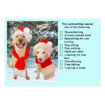Christmas Favor Card business cards