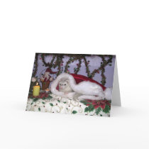 Christmas ferret cards by chelseacarothers Christmas ferret cards