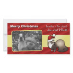 Christmas Ferret Photo Greeting Card