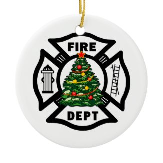 Christmas Fire Dept ornament
