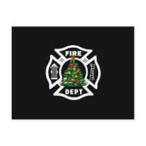 Christmas Fire Dept postcards