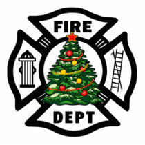 Christmas Firefighter photo sculptures