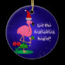 Christmas Flamingo Ornament