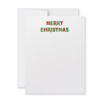 Christmas Flat Note Cards Custom Announcements