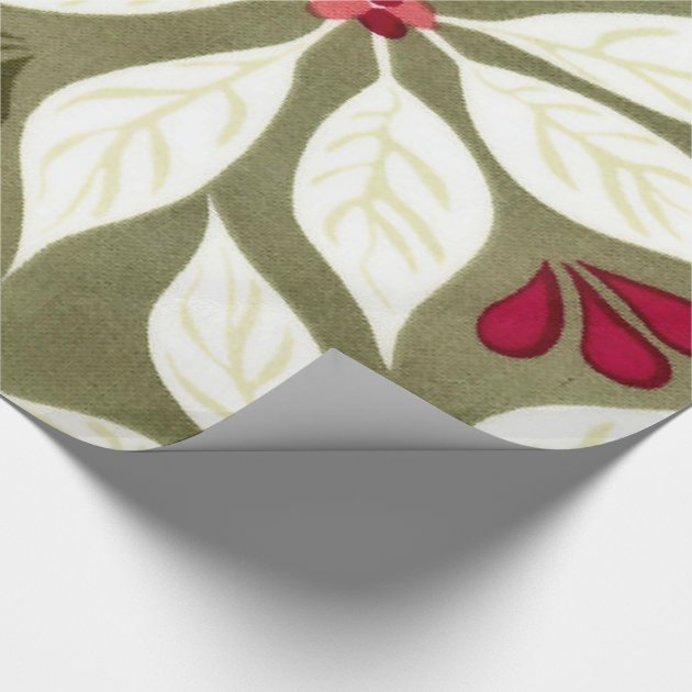 Christmas Floral Holiday Wrapping paper 4/4