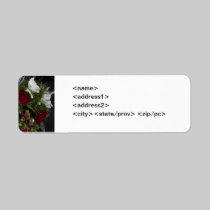Christmas Flower Arrangement Avery Label labels