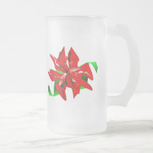 Christmas Flower Customizable Coffee Mugs