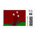 christmas flower postage
