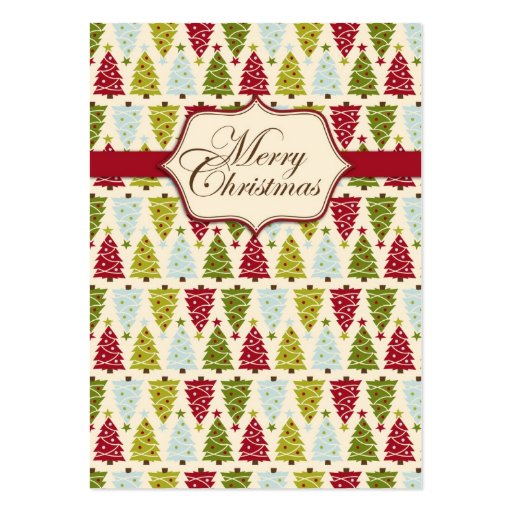 Christmas Forest Gift Tag 2 Business Card Templates (front side)