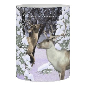 Christmas forest LEd Candle Flameless Candle