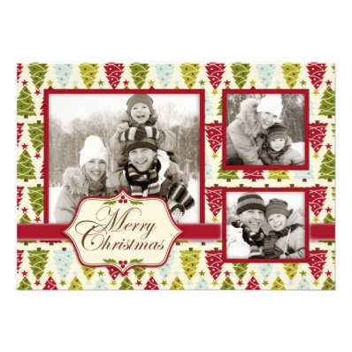 Christmas Forest Photo Card 2 Personalized Invite