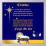 Christmas Forget Me Not Poem-Customize Posters