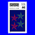 Christmas Four Stars postage