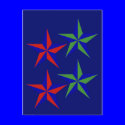 Christmas Four Stars postcards