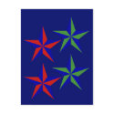 Christmas Four Stars postcards