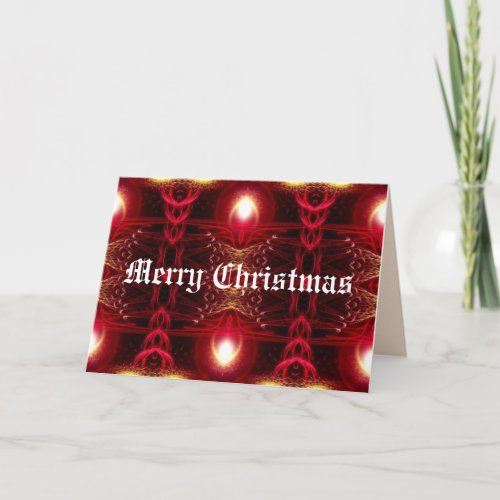 Christmas Fractals Card card