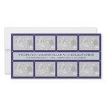 Christmas Frame Collage Blue Photo Card Template