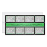 Christmas Frame Collage Green Black Picture Card