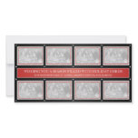 Christmas Frame Collage Red Black Picture Card