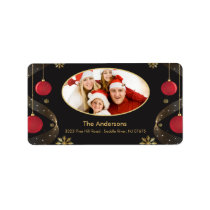 CHristmas Frame PHOTO Return Address Label