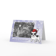 Christmas French Bulldog card